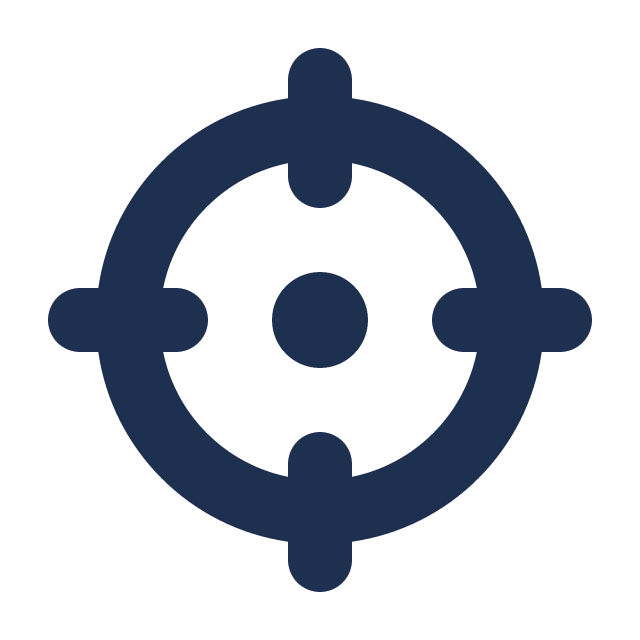 crosshairs solid icon